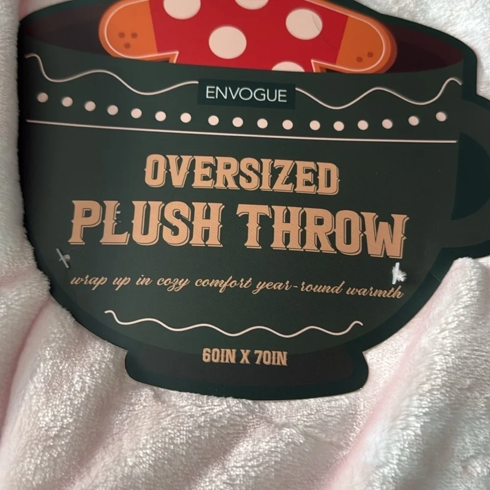 Envogue Plush Oversized Faux Fur Throw Gingerbread Blanket